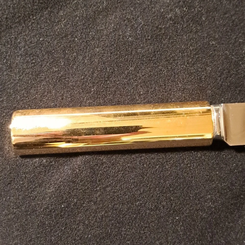 Gucci vintage brass and stainless carving knife - Picture 6 of 14